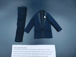11961 787 KEN DOLL TUXEDO JACKET, PANTS, WHITE SHIRT, SOCKS, SHOES, CUMMERBUND